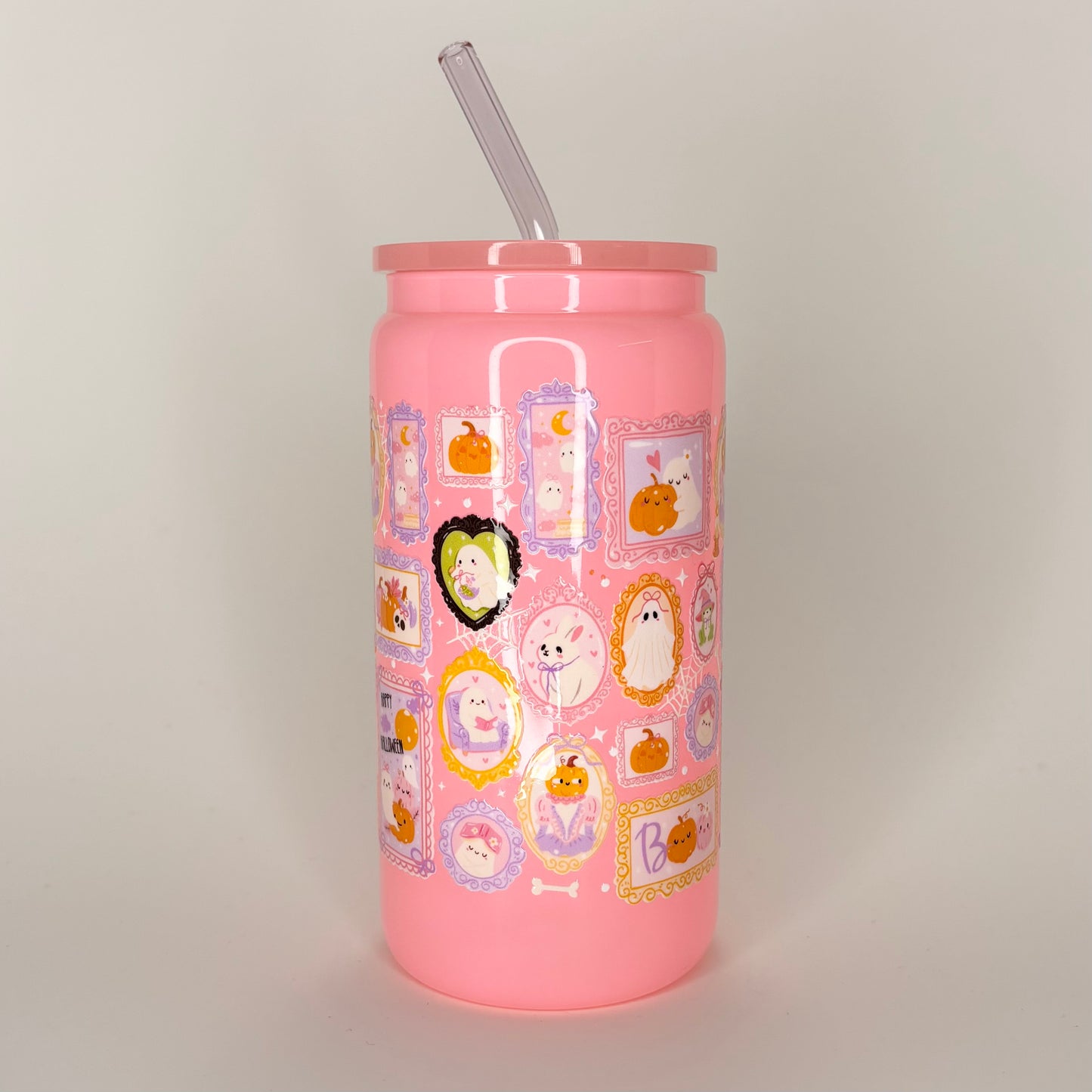 Gobelet 16oz Rose portrait boo