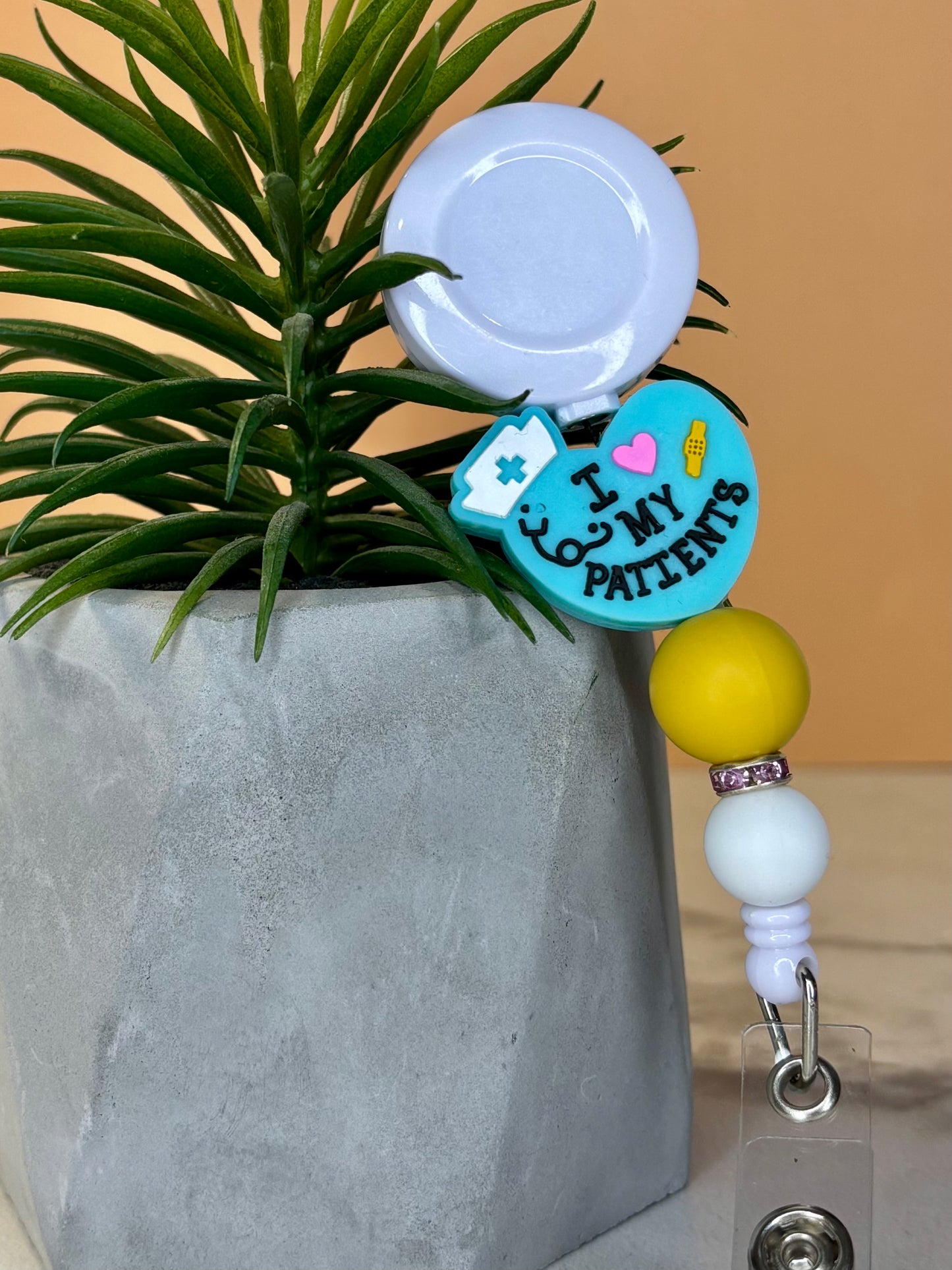 Porte badge | Love bleu