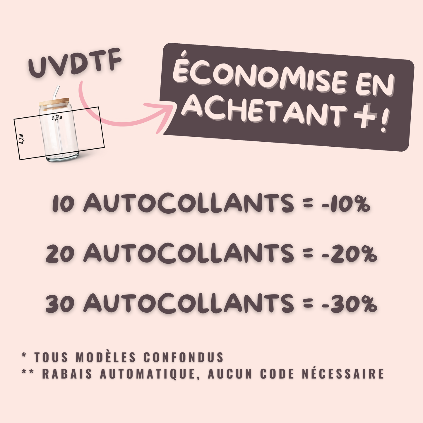 Autocollants UV DTF | Avocats