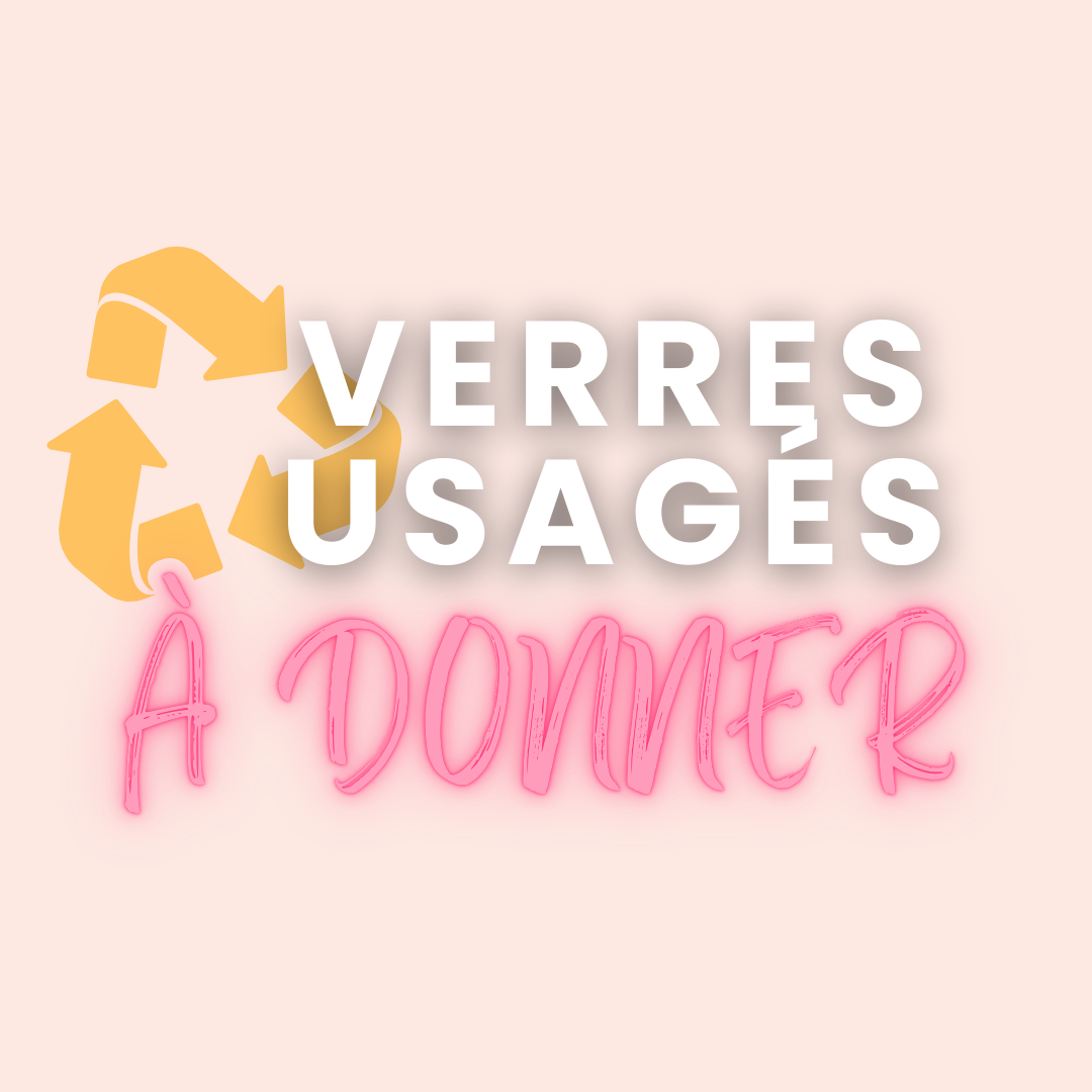 Verres usagés à donner