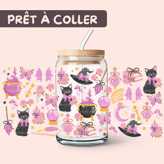 Autocollants UV DTF | Sorcière mauve