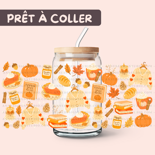 Autocollants UV DTF | Pumpkin spice